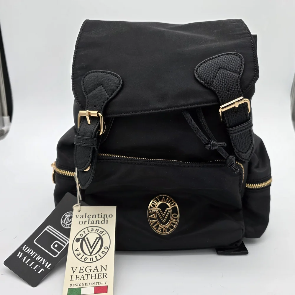 Backpack New Valentino Orlandi Nylon and Matching Wallet NWT item#0020